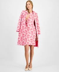 Kasper Women's Jacquard Sleeveless Sheath Dress, Regular & Petite