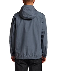 Vintage & Black Men's Distressed Poplin Pull-On Hoodie Jacket