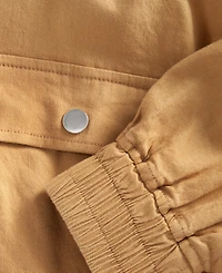 I.n.c. International Concepts Women's Linen-Blend Bomber Jacket, Macy's Exclusive