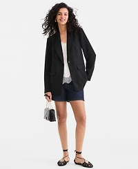 I.n.c. International Concepts Women's Oversized One-Button Blazer, Macy's Exclusive