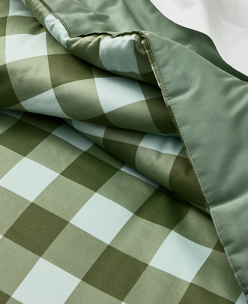 Arch Studios Gingham 3-Pc. Comforter Set, Full/Queen, Macy's Exclusive