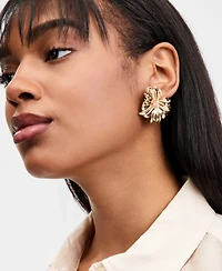 I.n.c. International Concepts Imitation Pearl Flower Button Earrings, Macy's Exclusive