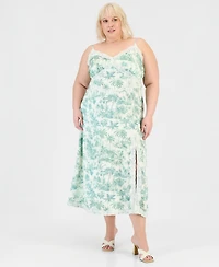 And Now This Trendy Plus Lace-Tim Slip Dress, Macy's Exclusive