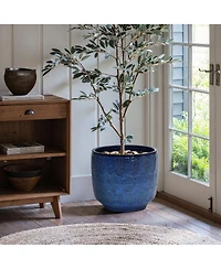 LuxenHome -Inch Round Ceramic Planter