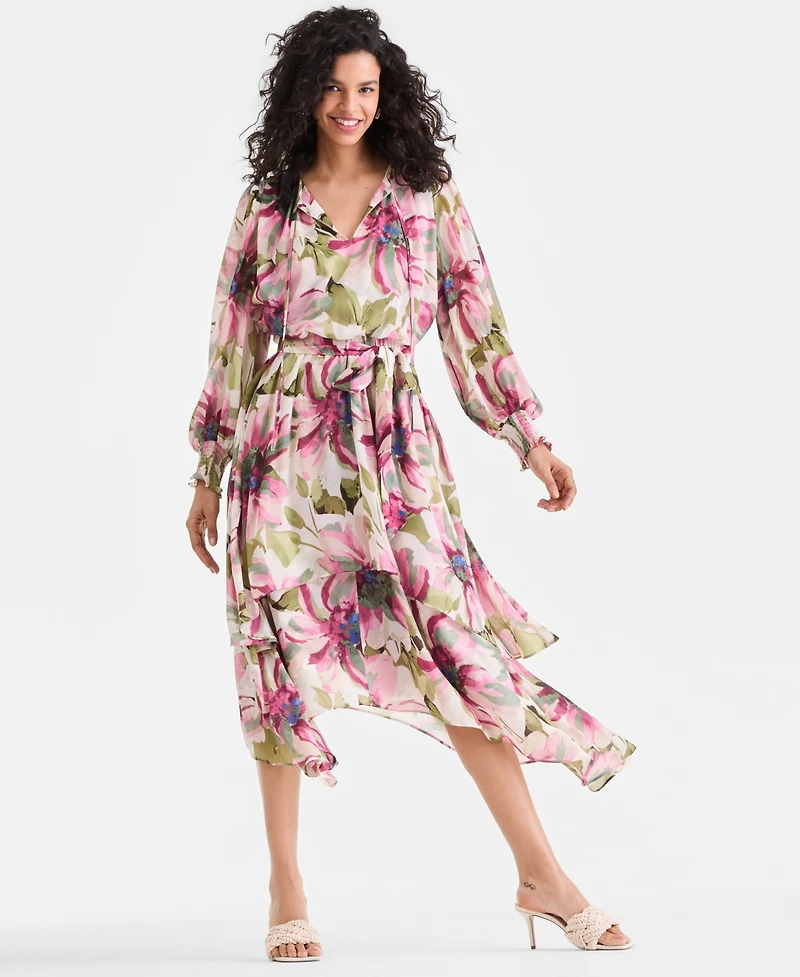 I.n.c. International Concepts Women's Floral Midi Dress