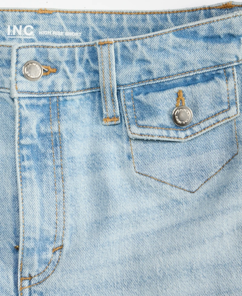 I.n.c. International Concepts Women's High Waist Denim Shorts
