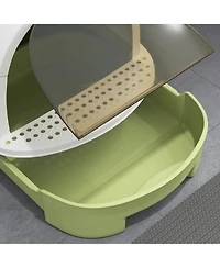 Zeus & Ruta Covered Cat Litter Box with Scoop & Deodorizing Bags