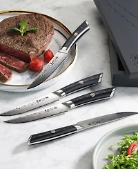 Cangshan Kuro Series Steel 4-Pc. Steak Knife Set