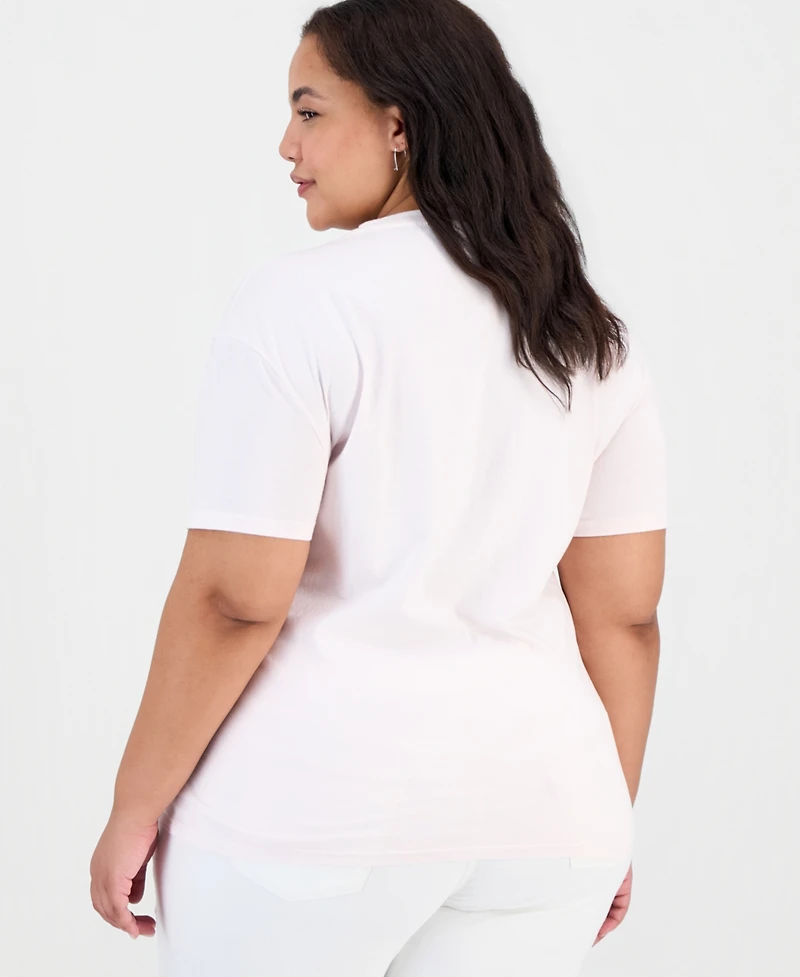 Rebellious One Trendy Plus Cotton Graphic Boyfriend T-Shirt