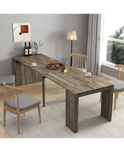 Streamdale Furniture Extendable Dining Table with Outlet & Storage
