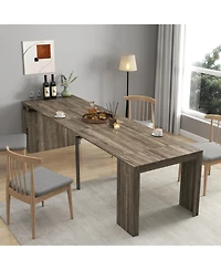 Streamdale Furniture Extendable Dining Table with Outlet & Storage