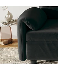 Streamdale Furniture 54" Velvet Sofa Bed - Retractable Sleeper