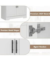 gaomon 70" Tall Kitchen Pantry Cabinet with Doors and Adjustable Shelves, Freestanding Storage Cabinet