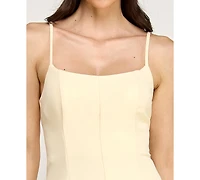 Rare Editions Juniors' Square Neck Short Dress