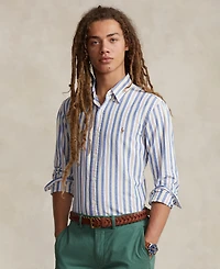 Polo Ralph Lauren Men's Custom-Fit Striped Oxford Shirt