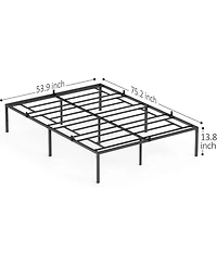 Gaomon Bed Frame No Box Spring Needed, Heavy Duty Metal Platform Bed Frame Full Size for Bedroom Easy Assembly, Noise Free