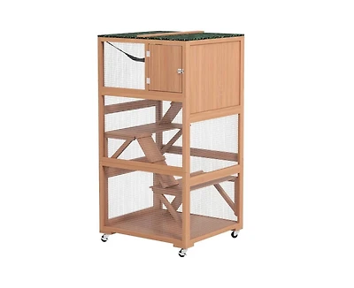 Zeus & Ruta Wooden Outdoor Cat Enclosure Cat House