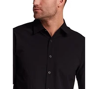 Vintage & Black Men's Long-Sleeve Mini Seersucker Shirt