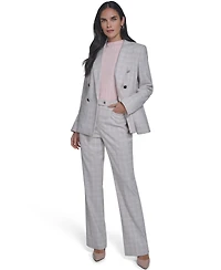 Calvin Klein Women's Windowpane Double-Breasted Jacket
