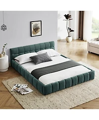 Streamdale Furniture Queen Upholstered Platform Bed Frame