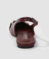 Berness Women's Rio02 Slingback Flats with Gold-Tone Bit
