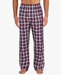 Hanes Men's Woven Button Down Pajama Sleep Set