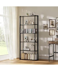 gaomon 6-Tier Wooden Bookshelf