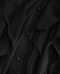 I.n.c. International Concepts Women's Long-Sleeve Ruffled Blouse, Macy's Exclusive