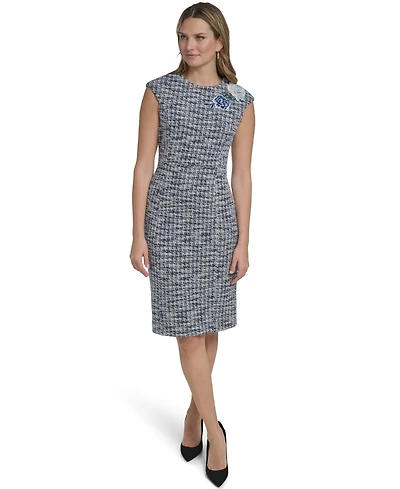 Jessica Howard Petite Applique Detail Sheath Dress