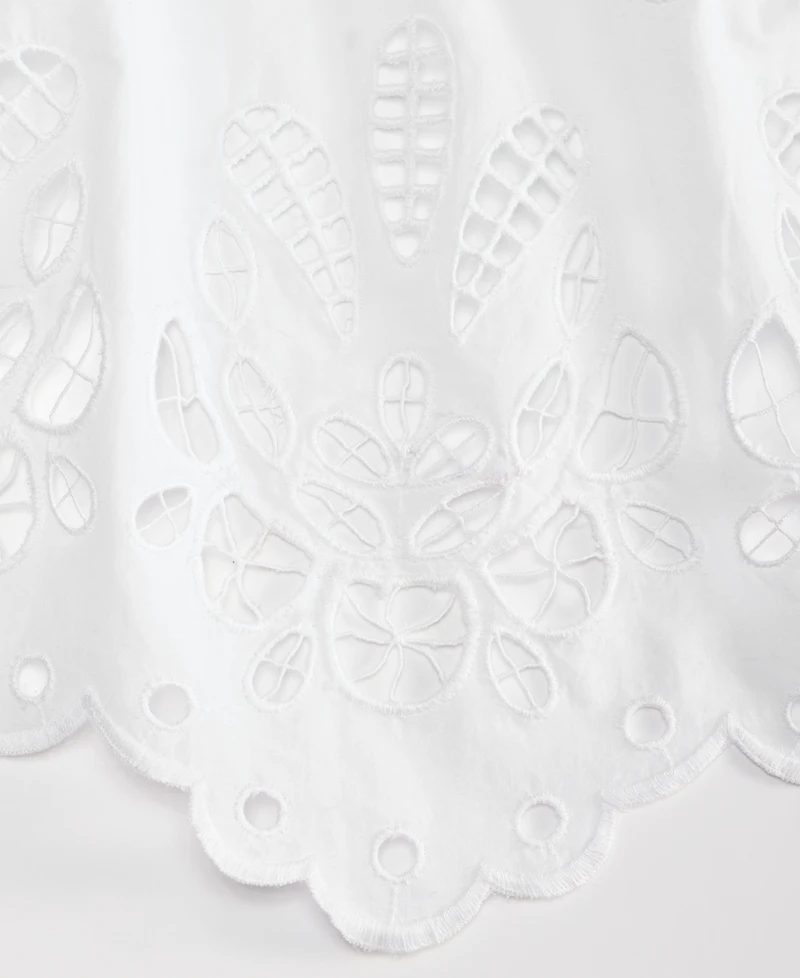 I.n.c. International Concepts Women's Cotton Eyelet Lace Midi Skirt, Macy's Exclusive