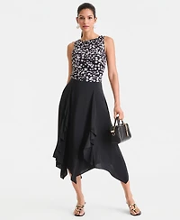 I.n.c. International Concepts Women's Asymmetric-Hem Midi Skirt, Macy's Exclusive