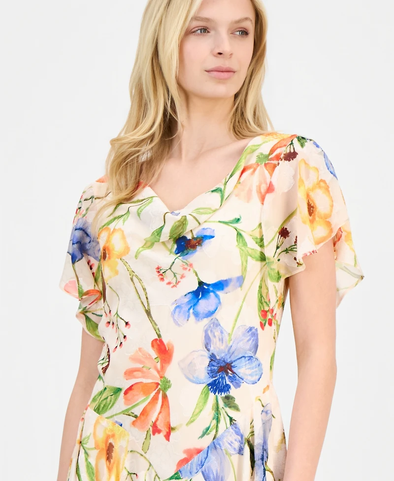 Robbie Bee Women's Handkerchief-Hem Dress