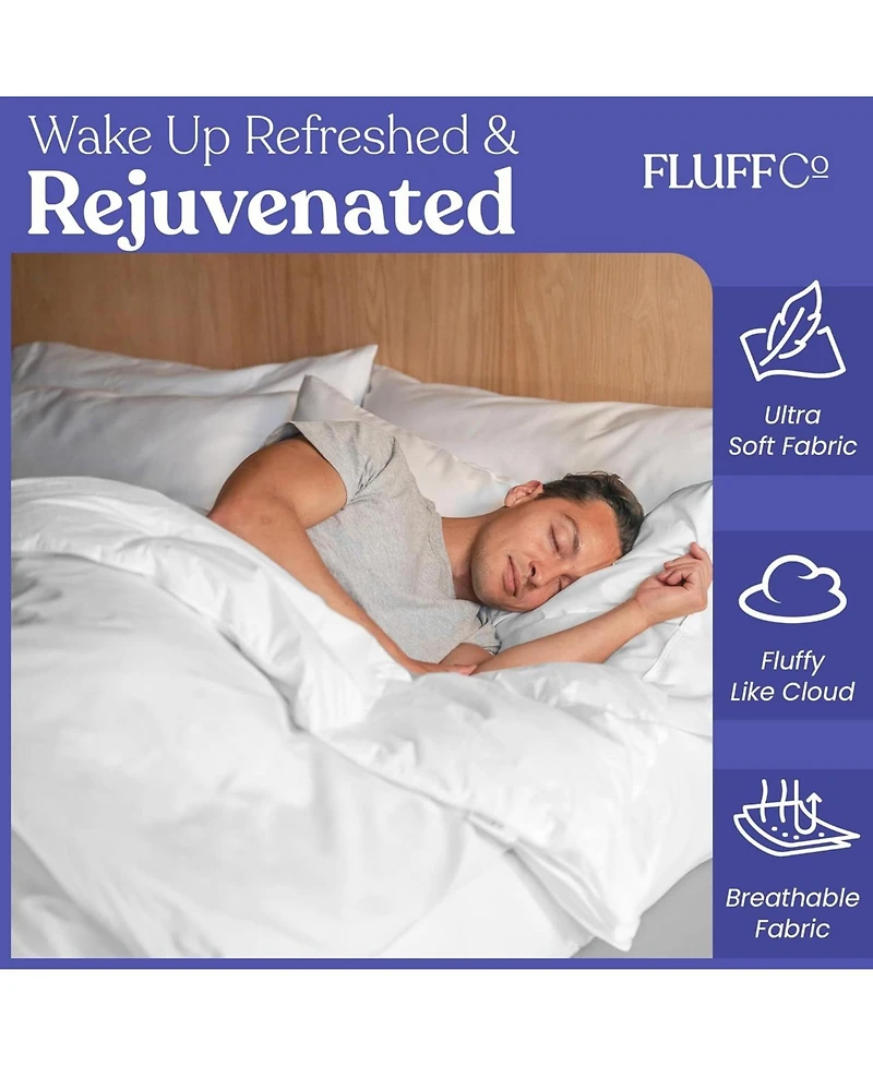FluffCo Down Alternative Comforter - Queen