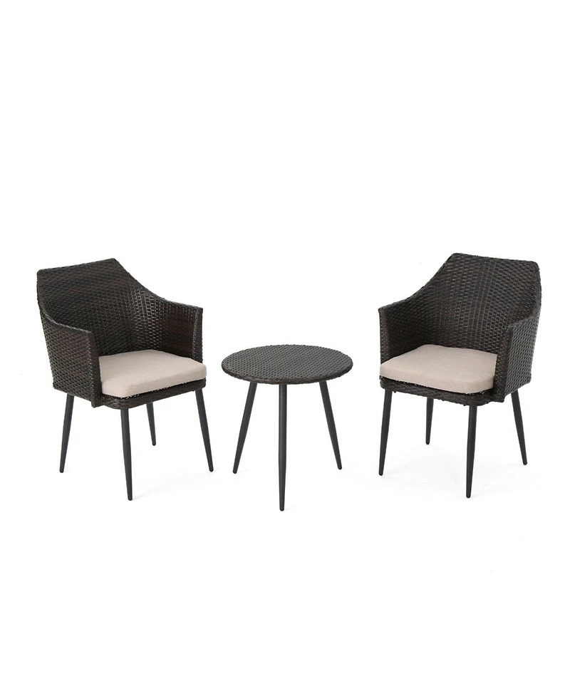Streamdale Furniture Outdoor Wicker Chat Set for Two