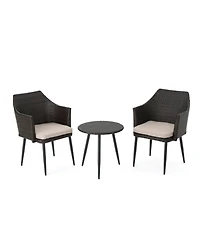 Streamdale Furniture Outdoor Wicker Chat Set for Two