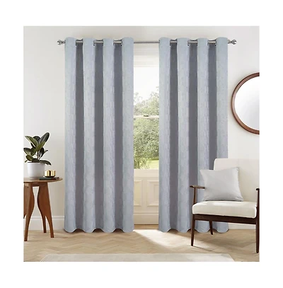 Oliva Gray Jansen Rubber Blackout Grommet Panel - 54x90" Grey
