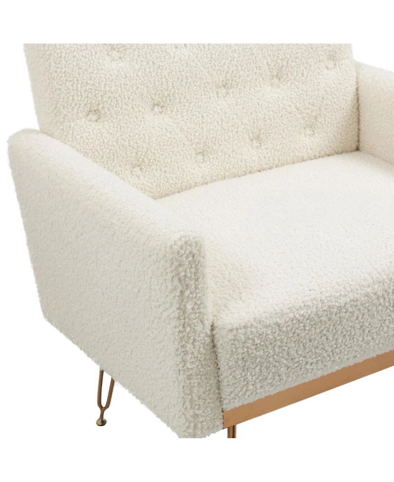 Streamdale Teddy Armchair Single Sofa (Teddy White)