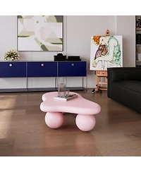 Streamdale 40" Cloud Shaped Coffee Table, Pink