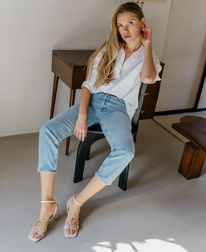 Dv Dolce Vita Women's Jayson Jewelry Embellished Thong Toe Ring Flat Sandals