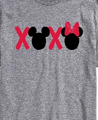 Airwaves Men's Disney Mickey Minnie Heads Xoxo Printed Short-Sleeve Graphic T-Shirt