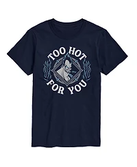 Airwaves Men's Disney Villains Hades Too Hot For You Printed Short-Sleeve Graphic T-Shirt