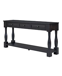Streamdale Furniture Console Table with Drawers and Shelf