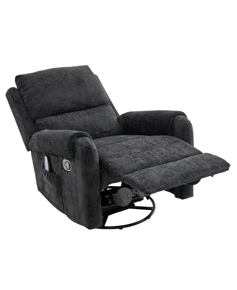 Streamdale Furniture Manual Recliner Massage Chair w/ Side Storage Pocket