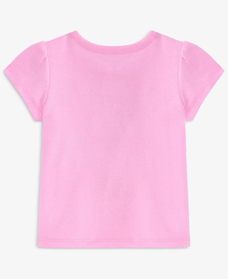 First Impressions Baby Girls' Chiffon-Flower T-Shirt, Macy's Exclusive