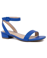 Sugar Women's Umpire Ankle Strap Block Heel Sandals