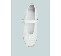 Nazuka Handcrafted Real Suede Leather Flats