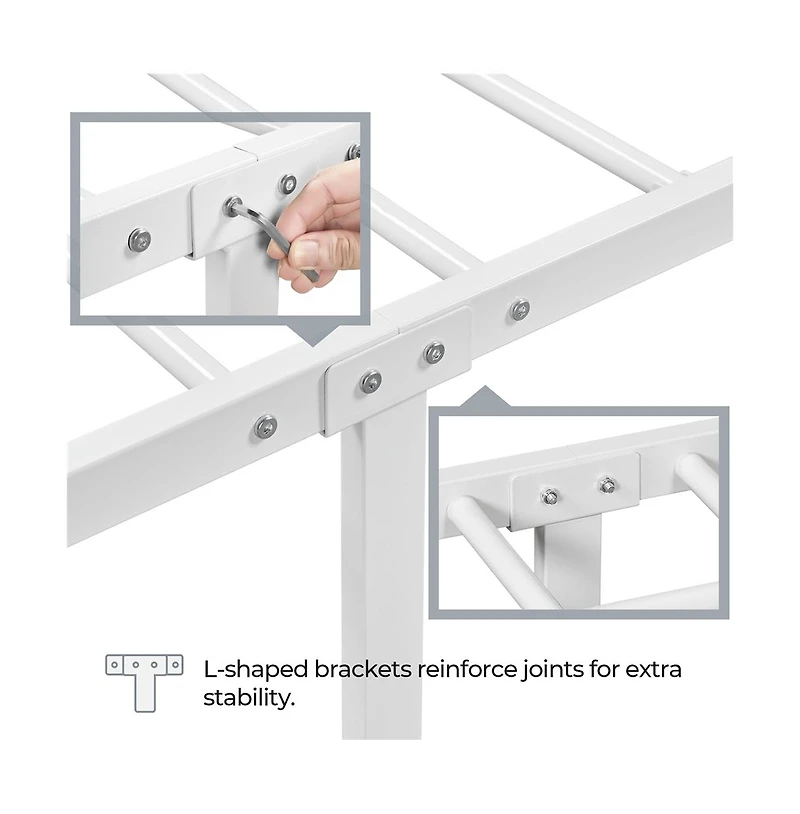 Yaheetech Platform Bed Frame with Metal Slats