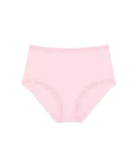 Natori Bliss Lace-Trim High Rise Cotton Brief 755058