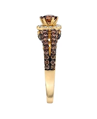 Le Vian Chocolate Diamond (1.03 ct. t.w.) & Vanilla Diamond (0.15 ct. t.w.) Ring in 14k Honey Gold