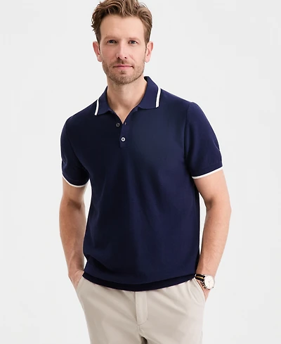 Club Room Men's Tipped Polo Shirt, Macy's Exclusive
